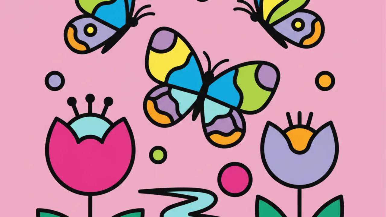 Melhores Desenhos de Borboleta no Jardim para Colorir Online