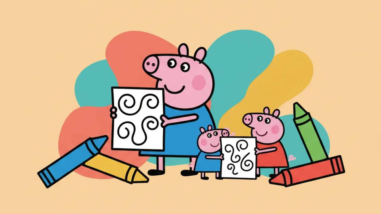 Páginas de Colorir Família Pig: Diversão Garantida em Casa