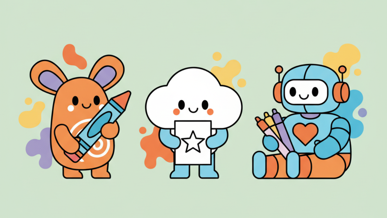 Desenhos fofos de personagens para colorir e relaxar no fim de semana