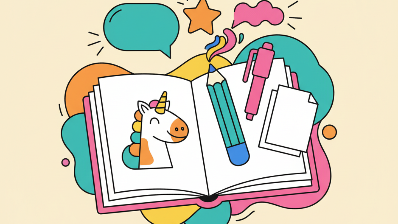 Dicas de materiais ideais para colorir line art infantil