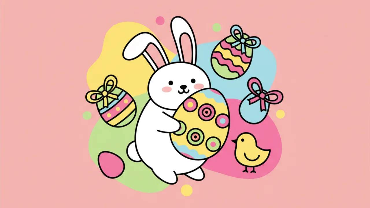 Páscoa para Colorir: Desenhos Fofos de Animais e Ovos