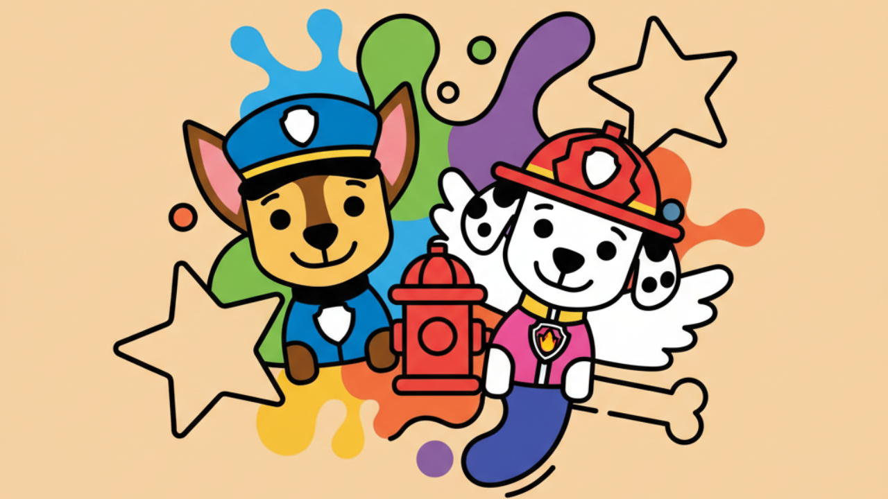 Patrulha Canina para Colorir: Desenhos Grátis e Divertidos