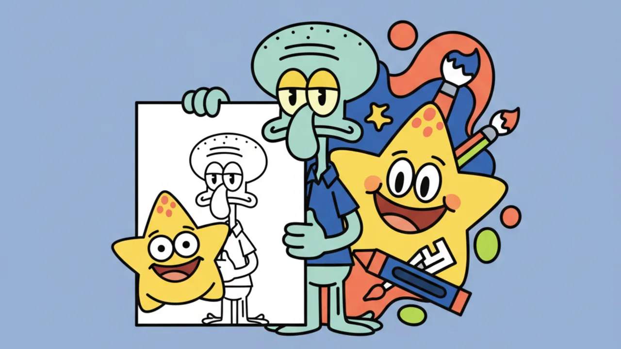 Lula Molusco para Colorir: Arte Educativa para Crianças