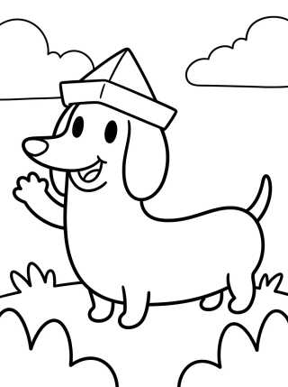 Snickers o Cachorrinho Salsicha para colorir Desenho de Snickers o Cachorrinho Salsicha para colorir e imprimir grátis