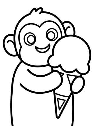 Bingo Comendo Sorvete para colorir Desenho de Bingo Comendo Sorvete para colorir e imprimir grátis