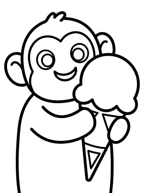 Bingo Comendo Sorvete para colorir Desenho de Bingo Comendo Sorvete para colorir e imprimir grátis