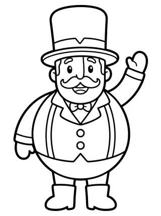 Bita Acenando Feliz para colorir Desenho de Bita Acenando Feliz para colorir e imprimir grátis