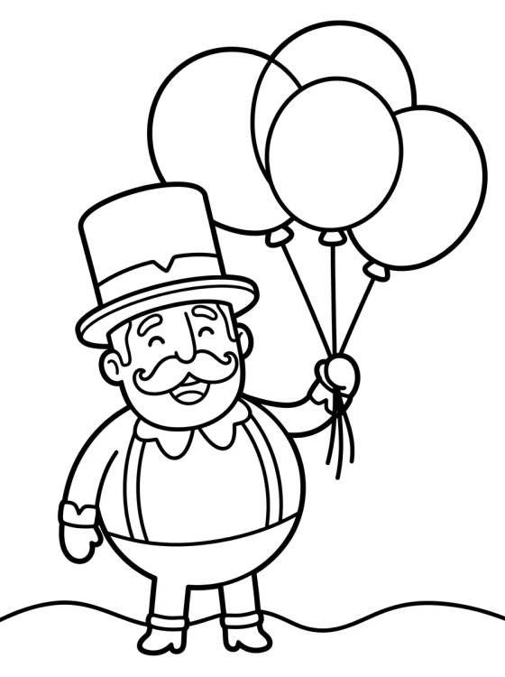 Bita Segurando Balões para colorir Desenho de Bita Segurando Balões para colorir e imprimir grátis