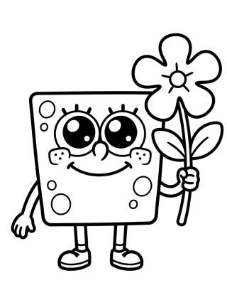 Coleção de desenhos para colorir: Bob Esponja