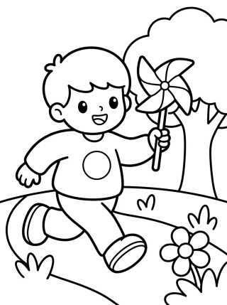 Dan Correndo no Parque para colorir Desenho de Dan Correndo no Parque para colorir e imprimir grátis