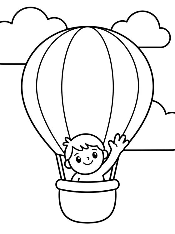 Dan e o Balão Mágico para colorir Desenho de Dan e o Balão Mágico para colorir e imprimir grátis