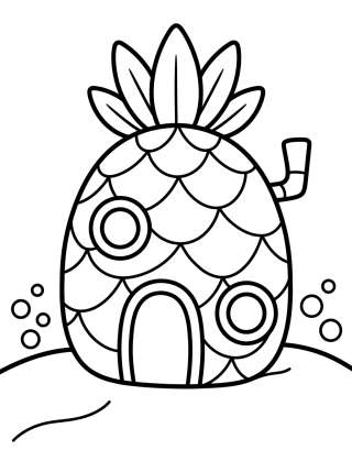 Coleção de desenhos para colorir: Fenda do Bikini