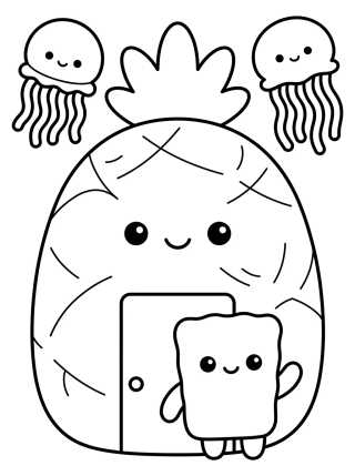 Casa de Abacaxi do Bob Esponja para colorir Desenho de Casa de Abacaxi do Bob Esponja para colorir e imprimir grátis