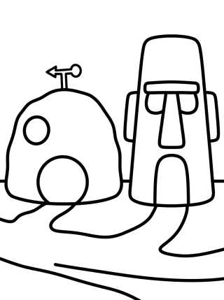 Rua da Fenda do Bikini para colorir Desenho de Rua da Fenda do Bikini para colorir e imprimir grátis