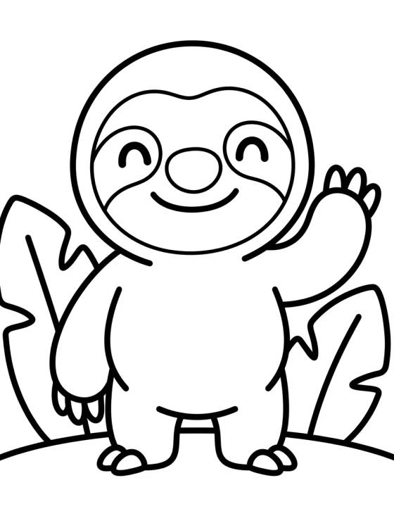 Flash Preguiça Acenando Lento para colorir Desenho de Flash Preguiça Acenando Lento para colorir e imprimir grátis