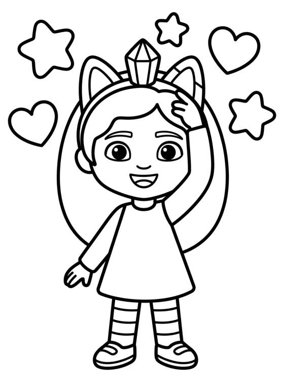Gabby Mágica Encolhendo para colorir Desenho de Gabby Mágica Encolhendo para colorir e imprimir grátis