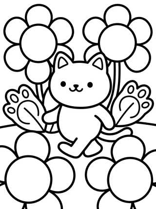 Gabby no Jardim dos Gatinhos para colorir Desenho de Gabby no Jardim dos Gatinhos para colorir e imprimir grátis