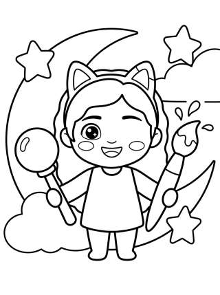 Coleção de desenhos para colorir: Desenhos da Gabby para Colorir
