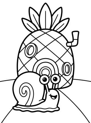 Gary Feliz na Fenda do Biquíni para colorir Desenho de Gary Feliz na Fenda do Biquíni para colorir e imprimir grátis