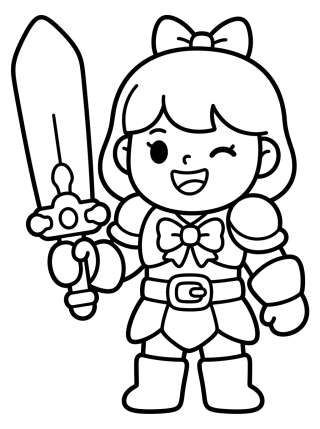 Coleção de desenhos para colorir: Guerreiras K-Pop Fofas