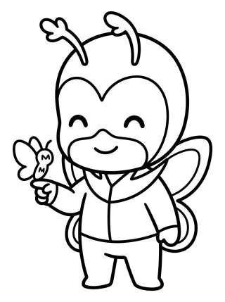 Coleção de desenhos para colorir: Hawk Moth para Colorir