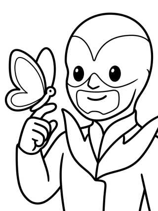 Hawk Moth Fofo com Akuma para colorir Desenho de Hawk Moth Fofo com Akuma para colorir e imprimir grátis