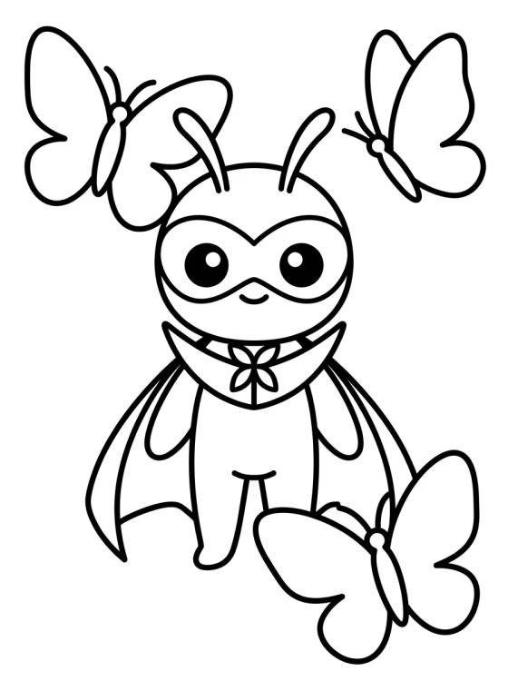 Hawk Moth no Esconderijo para colorir Desenho de Hawk Moth no Esconderijo para colorir e imprimir grátis