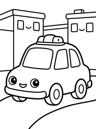 Carro de Polícia em Patrulha para colorir Desenho de Carro de Polícia em Patrulha para colorir e imprimir grátis
