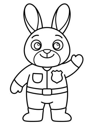 Judy Hopps Policial Fofa para colorir Desenho de Judy Hopps Policial Fofa para colorir e imprimir grátis