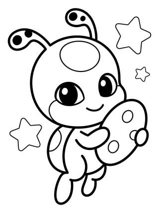 Coleção de desenhos para colorir: Kwamis de Miraculous