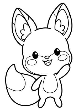 Trixx a Kwami Raposinha para colorir Desenho de Trixx a Kwami Raposinha para colorir e imprimir grátis