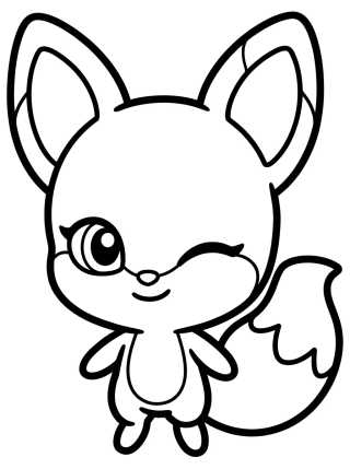 Trixx o Kwami da Raposa para colorir Desenho de Trixx o Kwami da Raposa para colorir e imprimir grátis