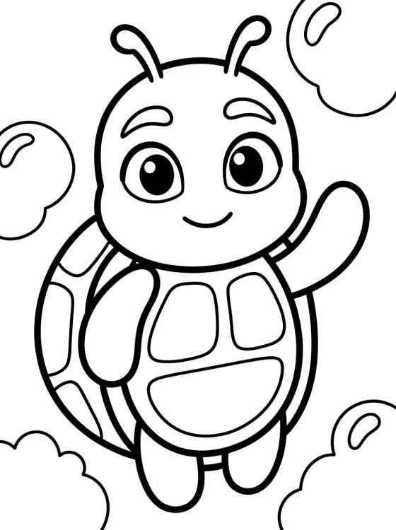 Wayzz o Kwami da Tartaruga para colorir Desenho de Wayzz o Kwami da Tartaruga para colorir e imprimir grátis