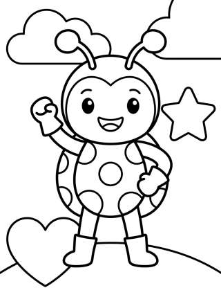 Coleção de desenhos para colorir: Ladybug para Colorir e Imprimir