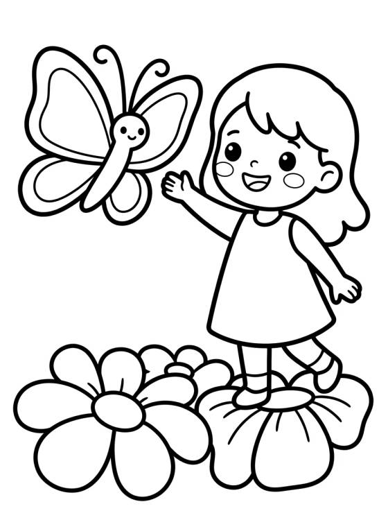 Lila Brincando no Parque para colorir Desenho de Lila Brincando no Parque para colorir e imprimir grátis