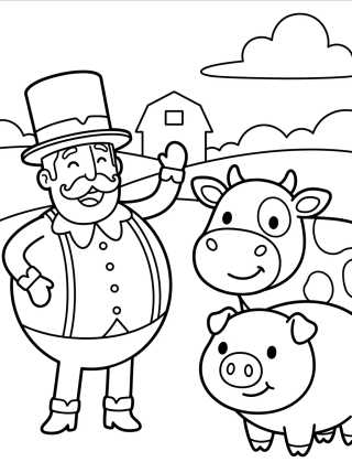 Bita na Fazendinha para colorir Desenho de Bita na Fazendinha para colorir e imprimir grátis