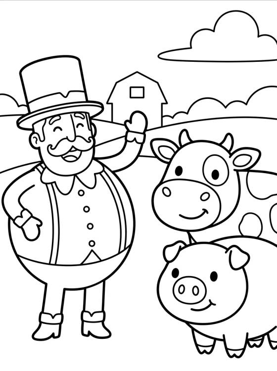 Bita na Fazendinha para colorir Desenho de Bita na Fazendinha para colorir e imprimir grátis