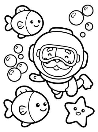 Bita no Fundo do Mar para colorir Desenho de Bita no Fundo do Mar para colorir e imprimir grátis