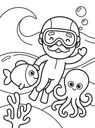 Bita no Fundo do Mar para colorir Desenho de Bita no Fundo do Mar para colorir e imprimir grátis