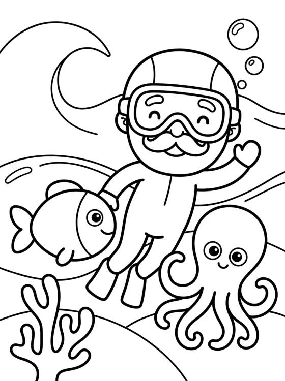 Bita no Fundo do Mar para colorir Desenho de Bita no Fundo do Mar para colorir e imprimir grátis