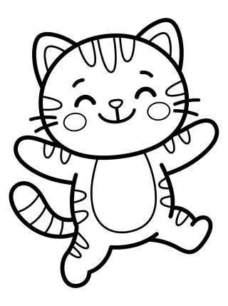 Coleção de desenhos para colorir: Pandy Gato de A Casa Mágica da Gabby