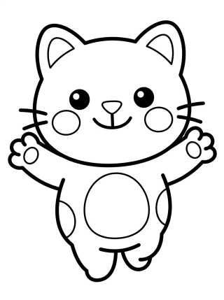 Pandy Gato Dando Abraço de Ataque para colorir Desenho de Pandy Gato Dando Abraço de Ataque para colorir e imprimir grátis