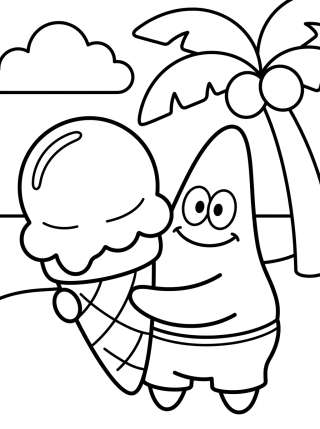 Coleção de desenhos para colorir: Patrick Estrela para Colorir