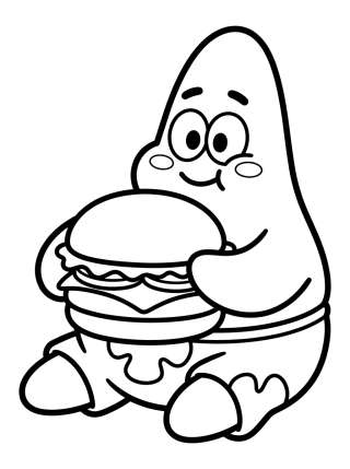 Coleção de desenhos para colorir: Patrick Estrela para Colorir