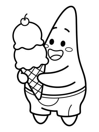 Coleção de desenhos para colorir: Desenhos do Patrick Estrela para Colorir