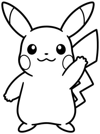 Coleção de desenhos para colorir: Desenhos do Pikachu para Colorir