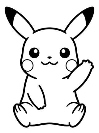 Coleção de desenhos para colorir: Desenhos do Pikachu para Colorir