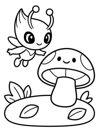 Celebi na Floresta Mágica para colorir Desenho de Celebi na Floresta Mágica para colorir e imprimir grátis