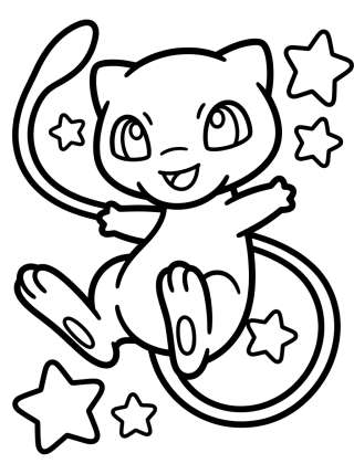 Coleção de desenhos para colorir: Pokémon Lendários Fofos