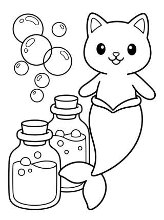 Coleção de desenhos para colorir: Sereiata de A Casa Mágica da Gabby